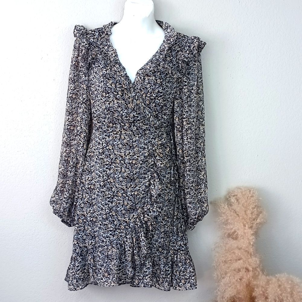 mittoshop Black and White Floral Mini Dress - Picture 2 of 13